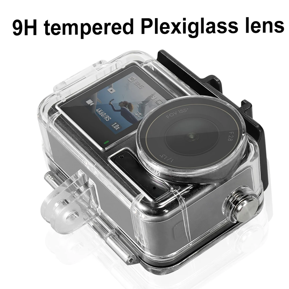 MYOBO For DJI Action 5 Pro Waterproof Case Diving Underwater 60M/196FT Protective House Shell for DJI Action 5 Pro 4 3 Accessory