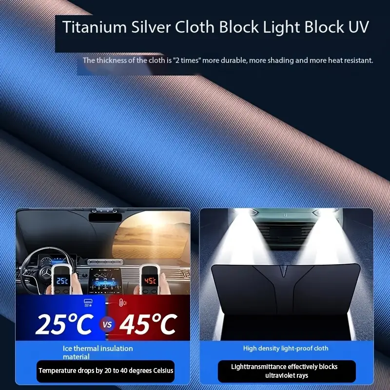 พับรถหน้าต่างบังแดด Sun Shade กระจก Visor Protector กระจก Auto UV ป้องกันผ้าม่านอุปกรณ์จัดแต่งทรงผม