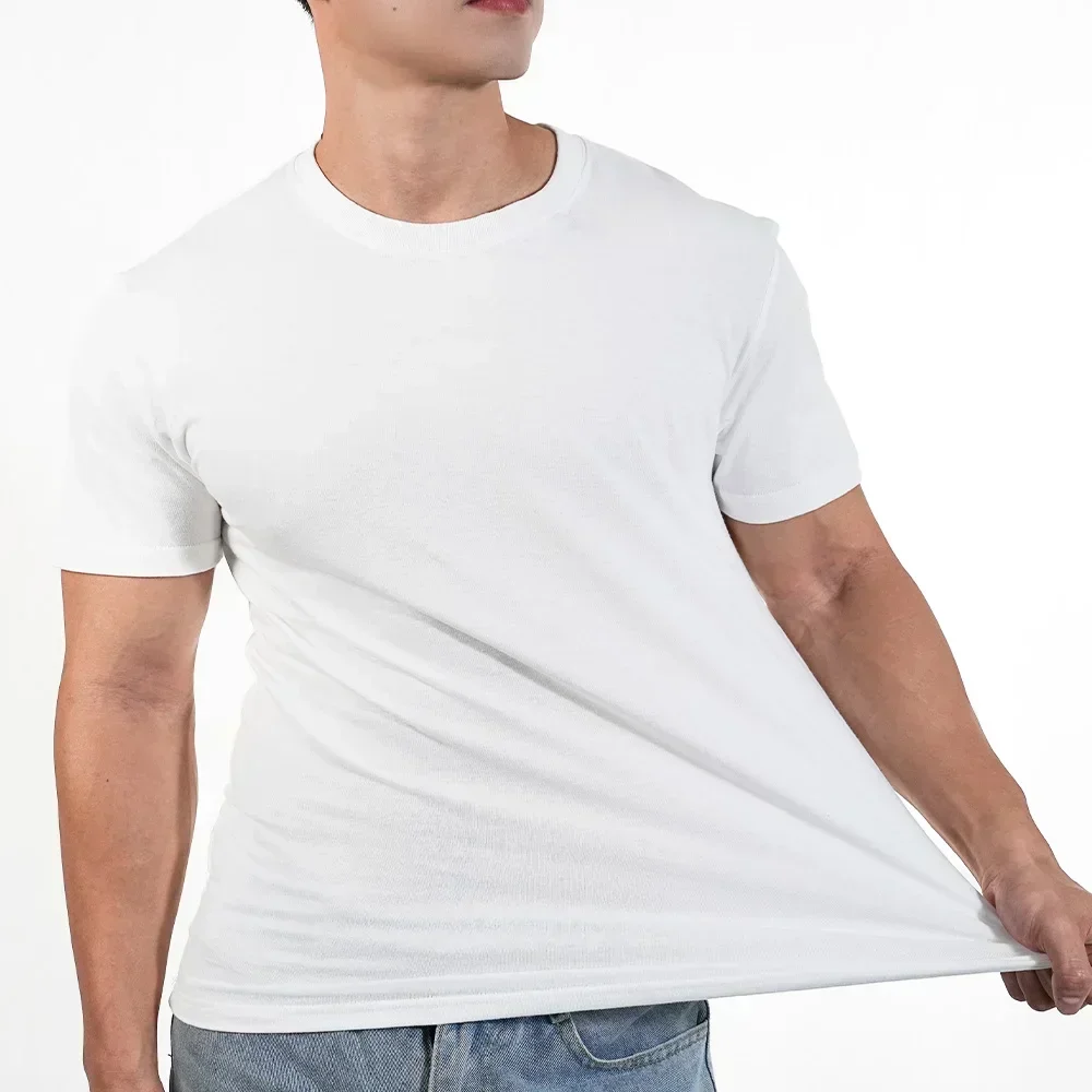 Männer Oansatz T-shirt Polyester Dünne Einfarbig Fitness Muscle Jogger Bodybuilding Kurzarm T-shirt Atmungsaktiv Schnell Trocknend tops