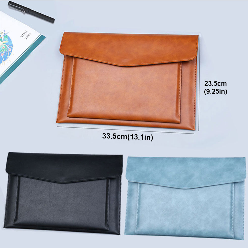 Carpeta de archivos A4 de gran capacidad, maletín de negocios con botón magnético, funda impermeable para portátil, bolsa para documentos, organizador de oficina
