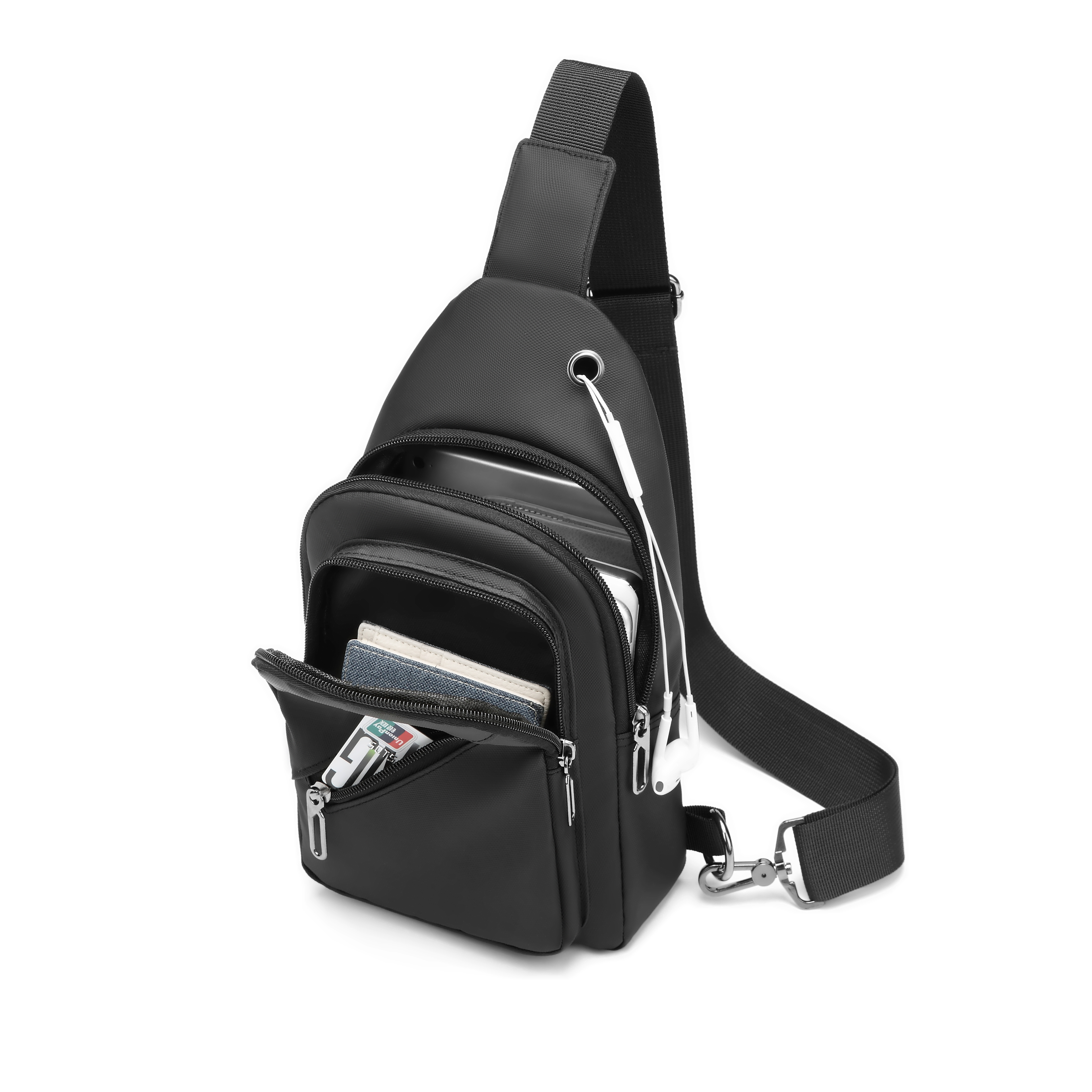 XOKY ショルダーバッグ多機能盗難防止メッセンジャーパックマンクロスボディクロスボディトラベルスリングチェストバッグパック 1066