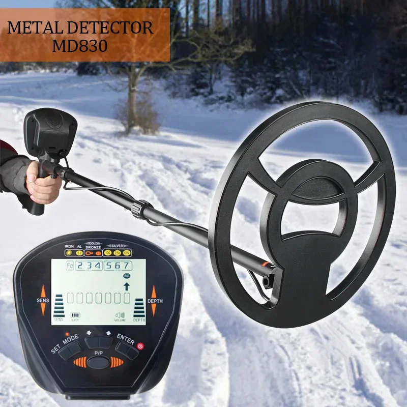 MD830 Metaaldetector Ondergrondse Diepte 2,5 m Scanner Zoeken Hoge precisie Gouddetector Treasure Hunter Detecteren Pinpointer