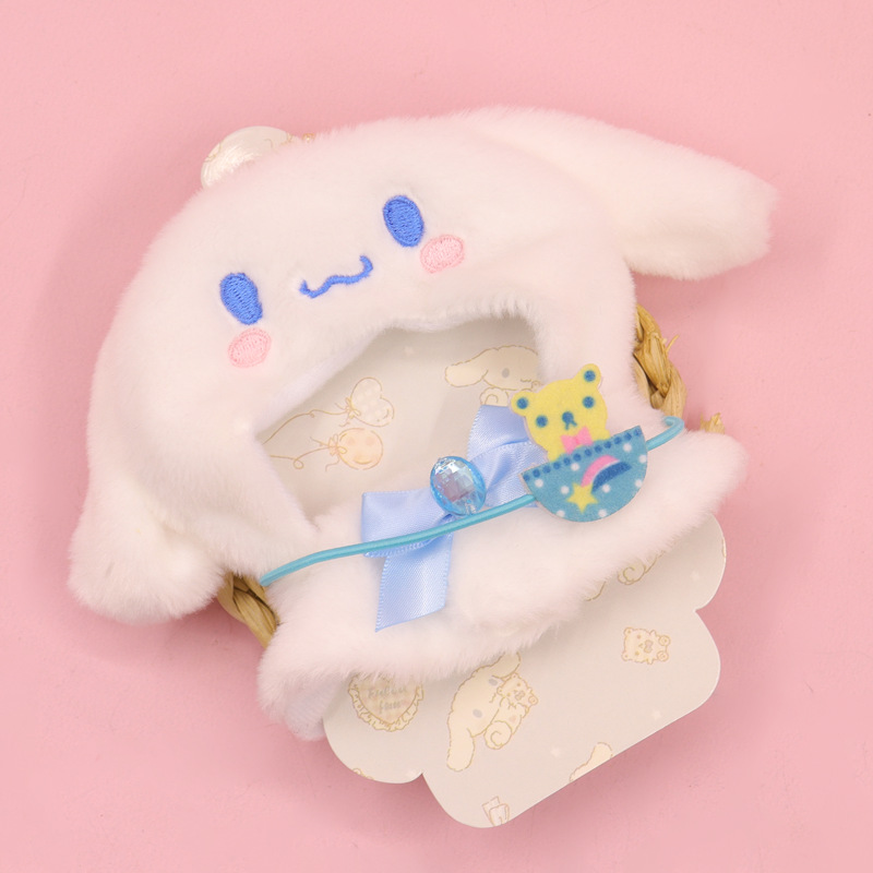 Sanrio Puppe ändert Kleidung Kawaii Anime Hello Kitty Kuromi Melody Cinnamoroll Puppe Cape süße Cartoon gefüllte Puppe neue Kleidung