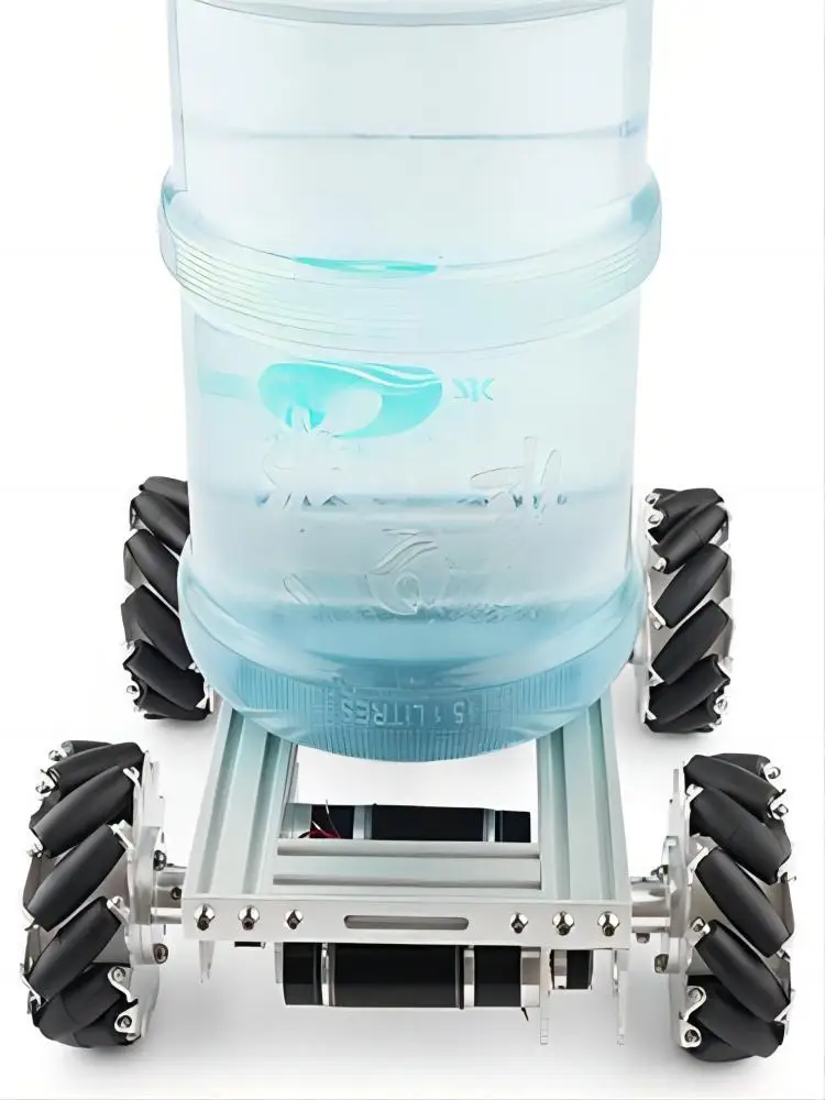35 kg robuster 4WD-Mecanum-Radwagen, omnidirektionaler mobiler Roboter mit Motor, Metallgehäuse für Forschung, programmierbarer Roboter