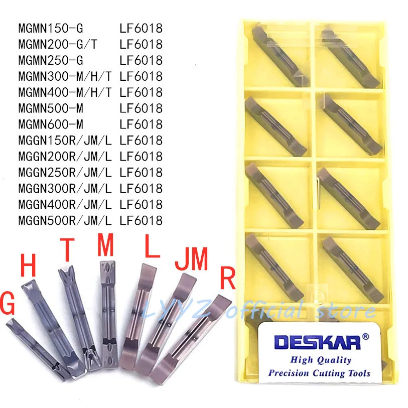 DESKAR MGGN150 200 250 300 400 500R/JM/L MGMN150 200 250 300 400 500 G/H/T/M LF6018 токарная твердосплавная вставка для нержавеющей стали