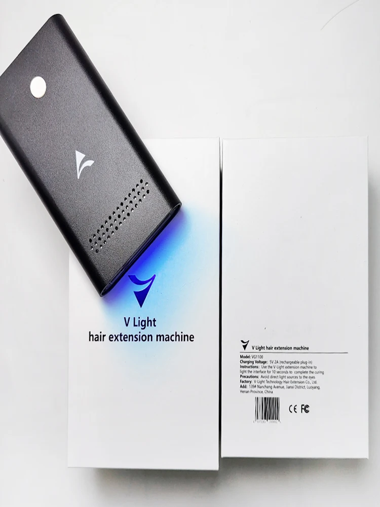 V light Hair Extension Machine Set Kit With V light glue Original V Light Technology Tool Hair Extension Machine For Tape glue