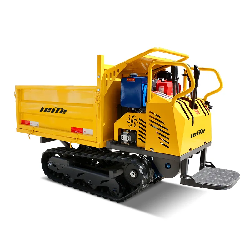 China 0.8 ton Self Loading Crawler Mini Dumper Diesel Crawler Mini Track transporter 800 kg crawler mini Dumper customized price