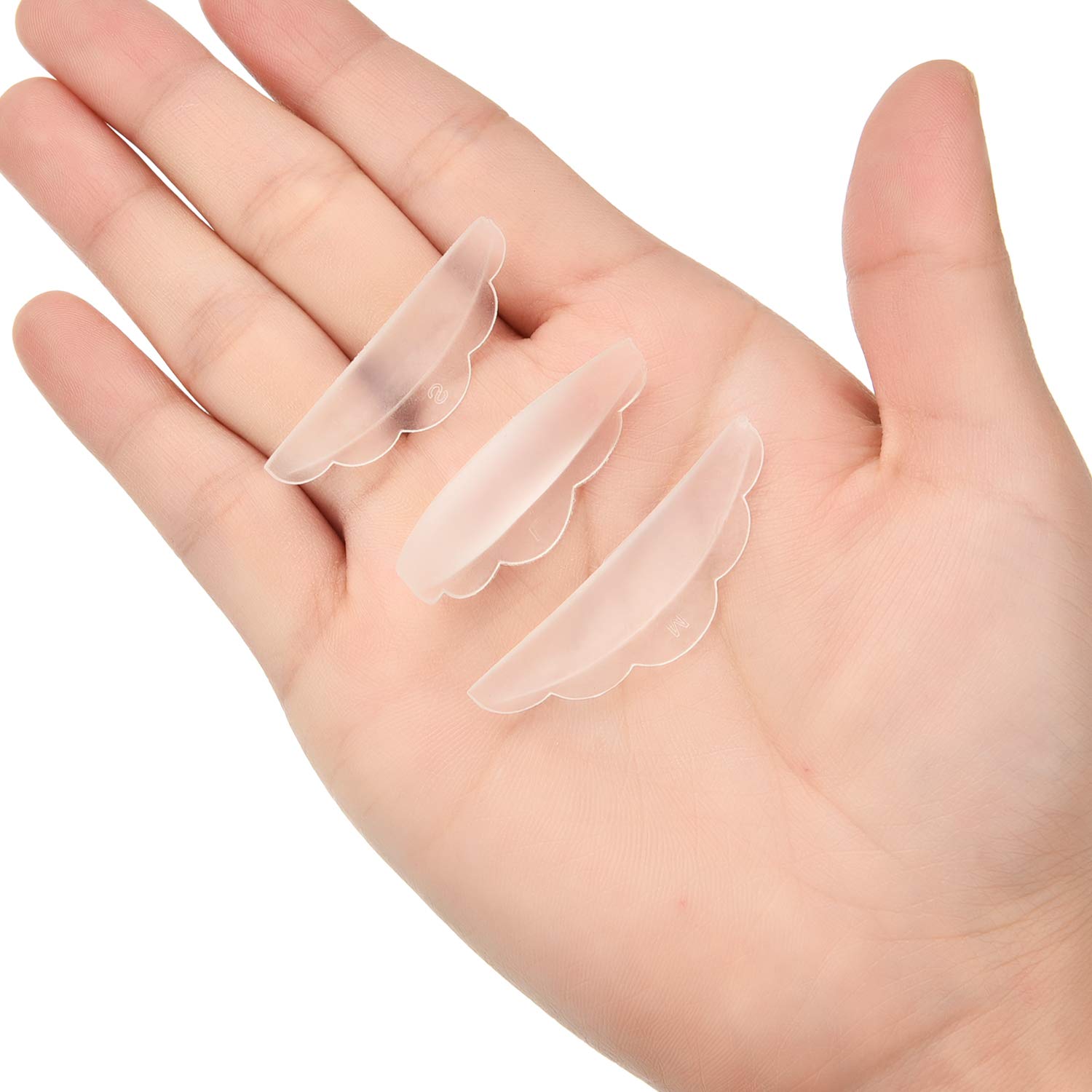 5 คู่ซิลิโคน Eyelash Perm Pad Y แปรงขนตา 3D Eyelash Curler Applicator แต่งหน้ายกเครื่องมือ Lashes Rods Shield