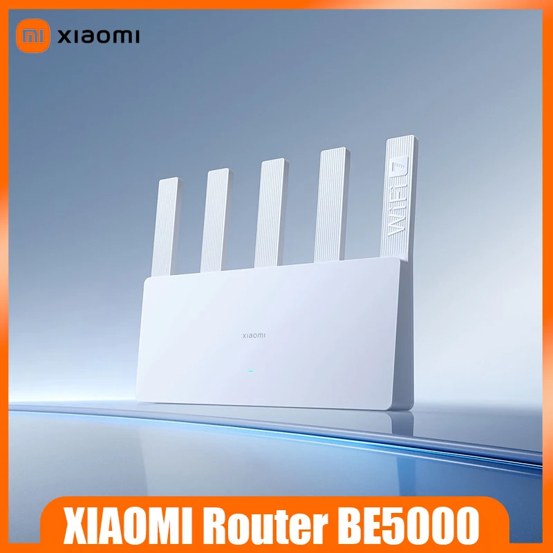 Xiaomi Router BE5000 WiFi7 Dual Band 5011Mbps Dual 2.5G Network Ports Dual WAN Aggregation 512MB Memory Mesh Networking