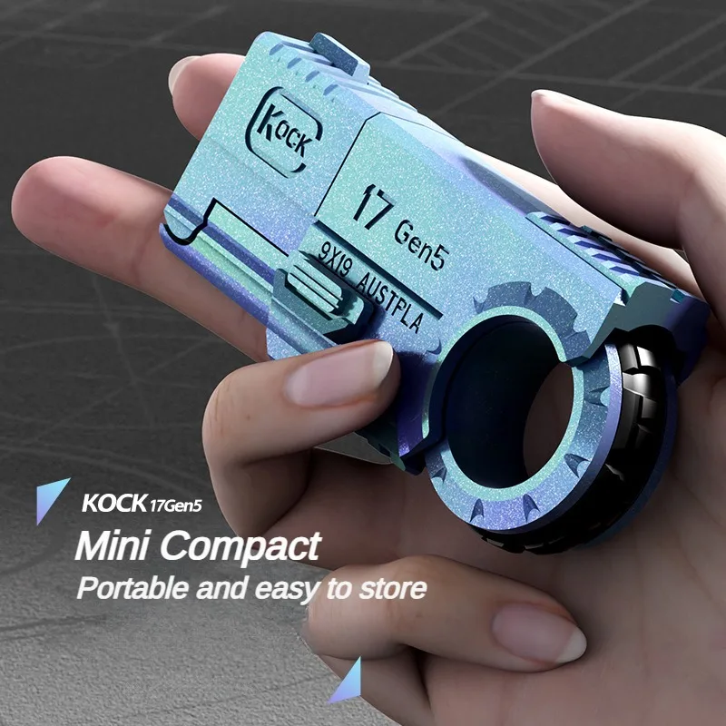 แหวนปืนพก Bullet ปืนแบบพกพา Mini 3D Decompression Shell Ejection โลหะผสมกลางแจ้งของเล่นตลกเด็กของขวัญวันเกิด Fidget ของเล่น