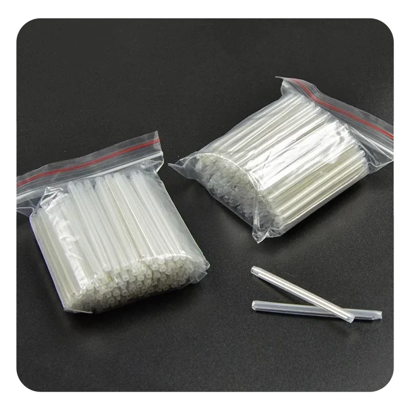 1000PCS 1.2 มม.X 40 มม.45 มม.60 มม.ไฟเบอร์ออปติก FUSION Protection Splice แขนร้อนความร้อนหดหลอด Melt หลอด Shrinkable