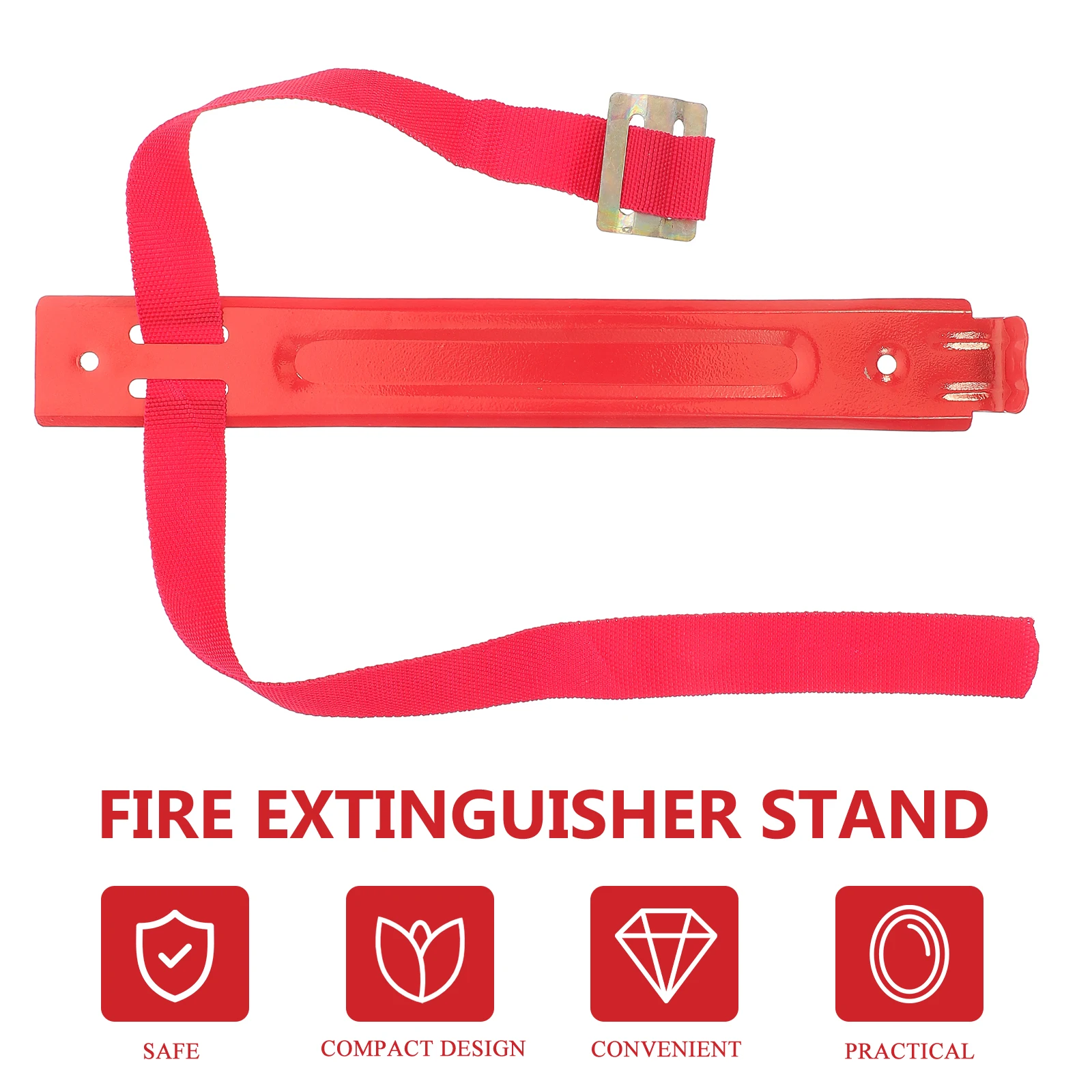 Fire Extinguisher Hook Stand Mount Wall Bracket for 2KG 3KG 4KG Red Easy Installation Sturdy Iron Compact Design Versatile Home