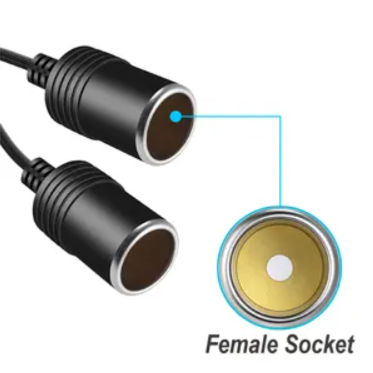 12V 24V 1 ~ 2 자동차 시가 라이터 전원 어댑터 점퍼 분배기 여성 소켓 플러그 연장 코드 케이블