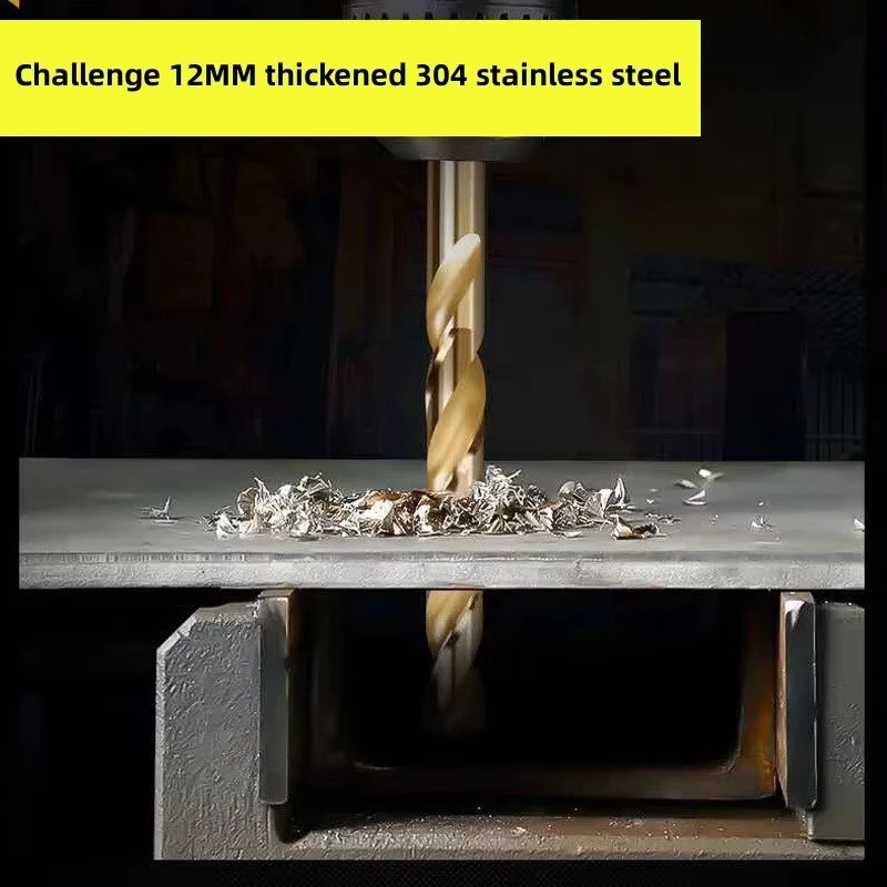 Juego de brocas helicoidales recubiertas de cobalto HSS M35, núcleo para cortador de agujeros de Metal y madera, perforación de Metal y madera de acero inoxidable