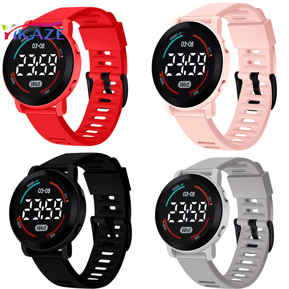 Relojes digitales LED para niños, reloj deportivo luminoso resistente al agua para niños, reloj de pulsera electrónico con correa de silicona para niños, reloj para niños