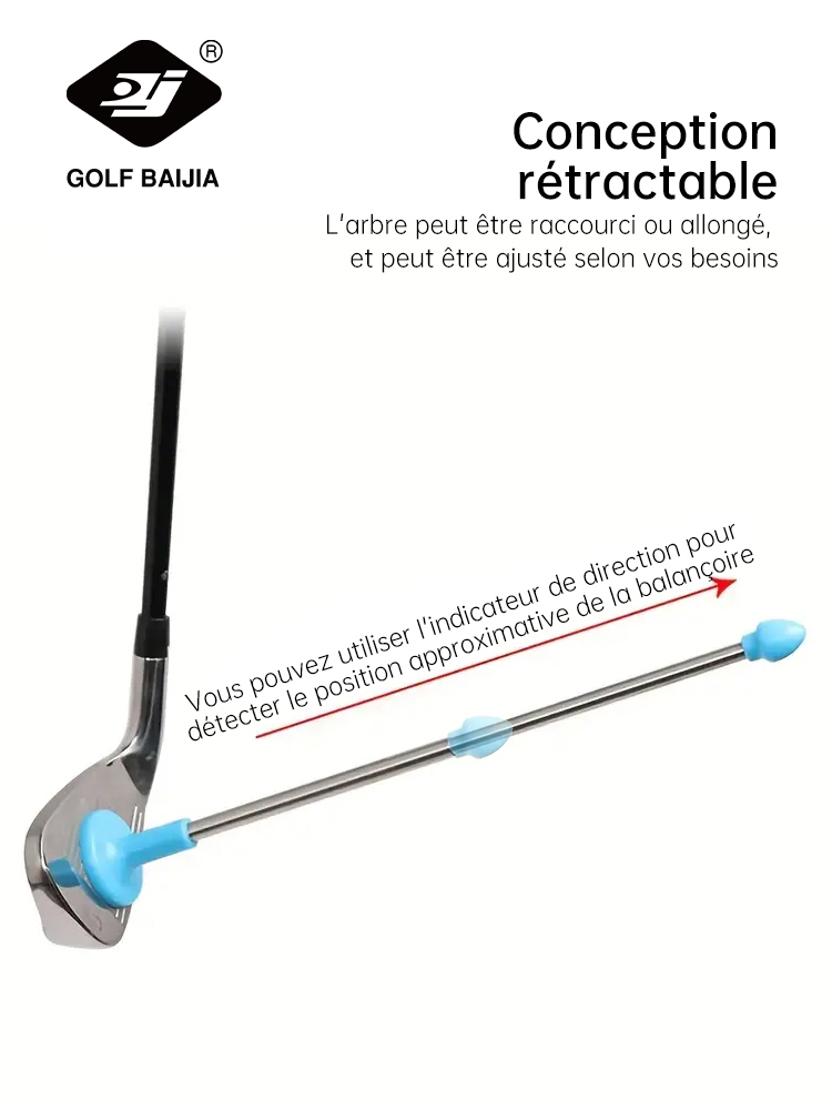 Outil de réglage de l'angle mené pour Club de Golf, coupe-Golf magnétique, indicateur de Direction, bâton d'alignement pour Club de Golf, améliore l'entraînement des compétences de jeu