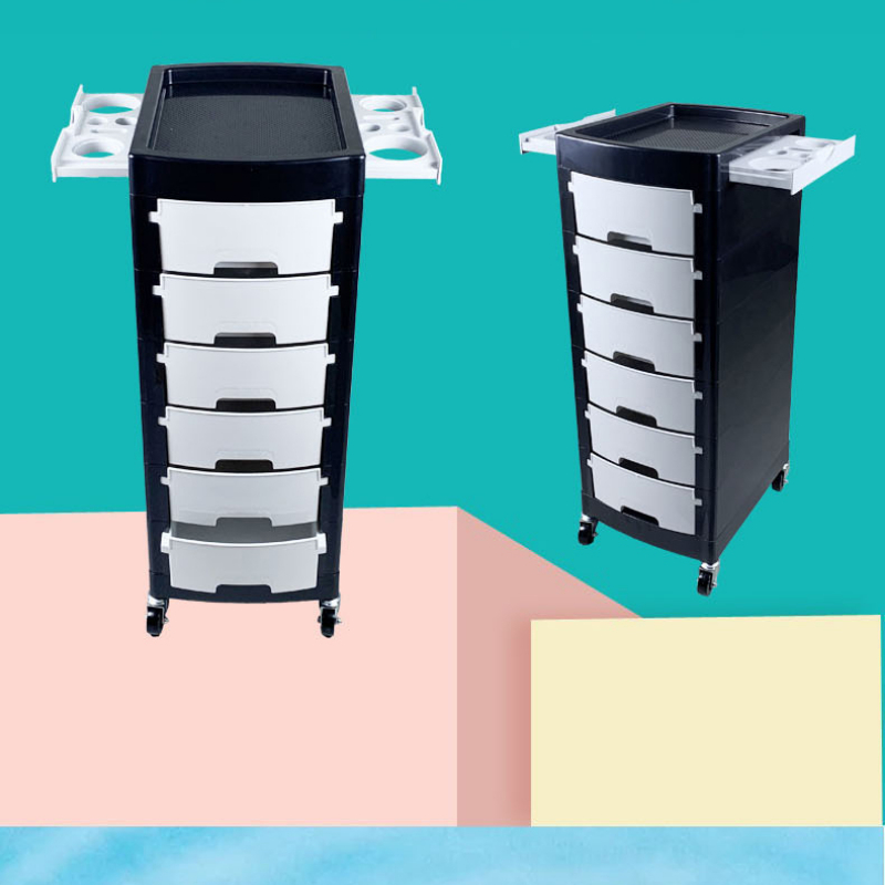 Carrinho giratório para servir salão de beleza, mini carrinho de spa com cílios, armazenamento de unhas e vinho para salão de beleza e hospitalidade, carrinho de serviço elegante