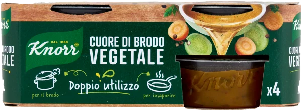 Gemüse brühe Konzentrat Cuore di Brodo Verdure 4x28g - Knorr