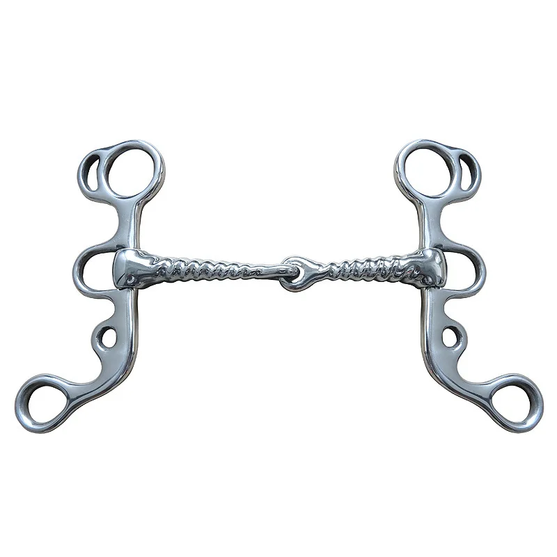 Reitsport Pferd Mund Bit Snaffle Gag Biss Pferd Training Reitgeschirr Zubehör