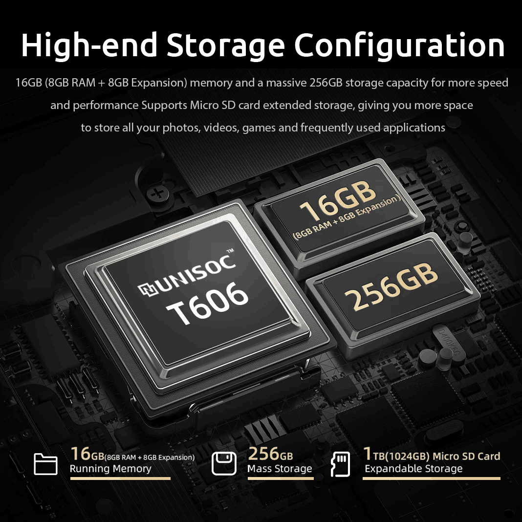BMAX MaxPad I11 Plus 16 go (8 go de RAM + 8 go d'extension) 256 go de ROM 10.4 pouces Octa Core T606 Soc Android 13 double Wifi 4G Lte tablette SIM