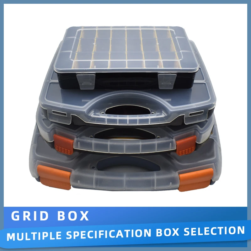Tool Box Organizers And Storage Plastic Container Compartment Adjustable Detachable Chest Case For Tool Hardware Fastaner Screw