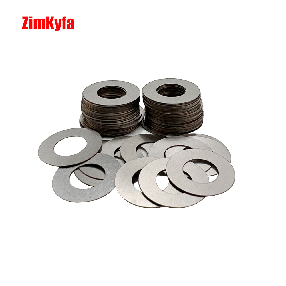 Stainless Belleville Disk Flat Spring Shim Spacer Washers OD16mm X ID 8.2mm,Thickness 0.9mm,0.1/0.2/0.3mm Black Silver 12PCS