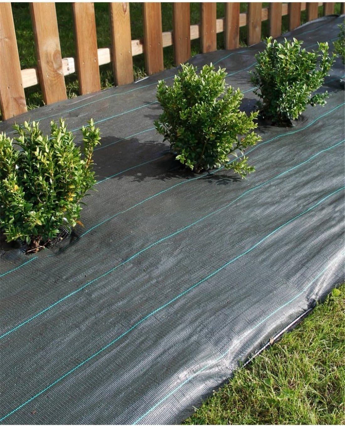 202 - Antihierbas Malla (Negro) 120gr |   Resistente Estabilizado UV |   Malla contra Las Malas Hierbas |   1 x 50 m. -