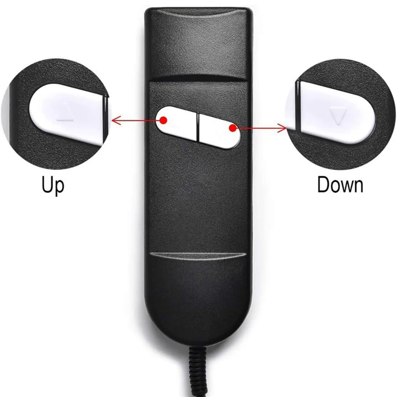 Lift Chair Remote Replacement, 5 Pin 2 Button Power Recliner Remote Replacement Parts for Okin Limoss Pride - Straight
