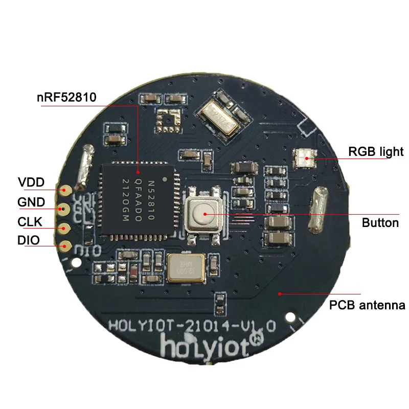 Holyiot nRF52810 Wireless Beacon Tag BLE Automatisierungsmodul mit geringem Stromverbrauch Innenpositionierung iBeacon Smart Home IOT