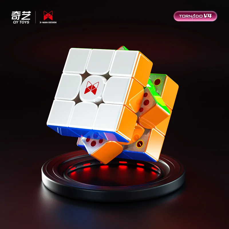 QiYi XMD Tornado V4 3x3x3 Pioneer Powlekane UV Maglev Stress Relief Puzzle Racing Magic Cube Speed Game Zabawki dla dzieci Prezenty