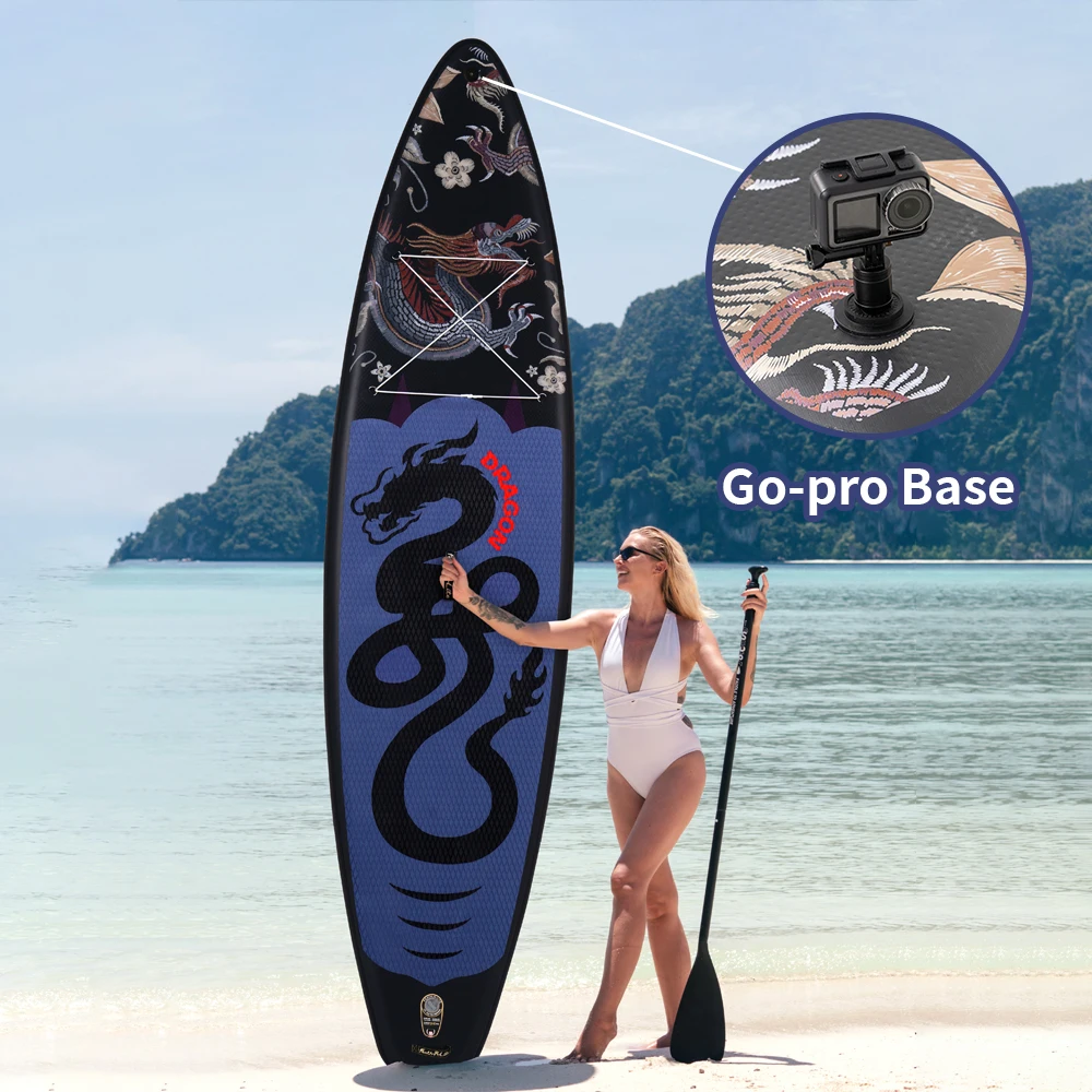 Tabla de surf inflable Feath-R-lite de 11'6 "Koi Sup, tabla de Paddle de pie, tabla de Paddle inflable con accesorios