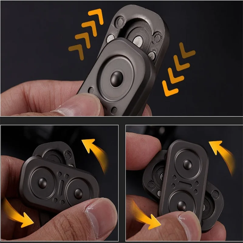 Unstress Artifact Owl Infinite Push Card Metal Pop Card Coin Sensing Card Fingertip Gyro Toy Office Desk Toys For Adults