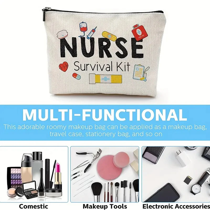 Krankenschwester-Make-up-Tasche, Geschenk, Notfallraum, Krankenschwester-Reißverschlusstasche, ICU, Krankenschwester, Wertschätzung, Kosmetiktasche, Krankenschwester, Abschlussgeschenk