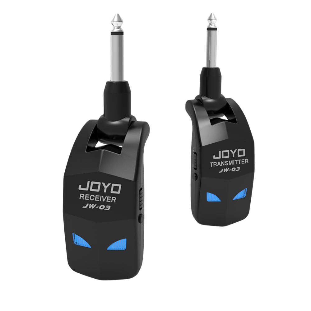 Беспроводная гитарная система JOYO JW-03 2,4G, вращающаяся 220 °   Приемник передатчика для гитары, перезаряжаемая батарея для бас-гитары электрогитары