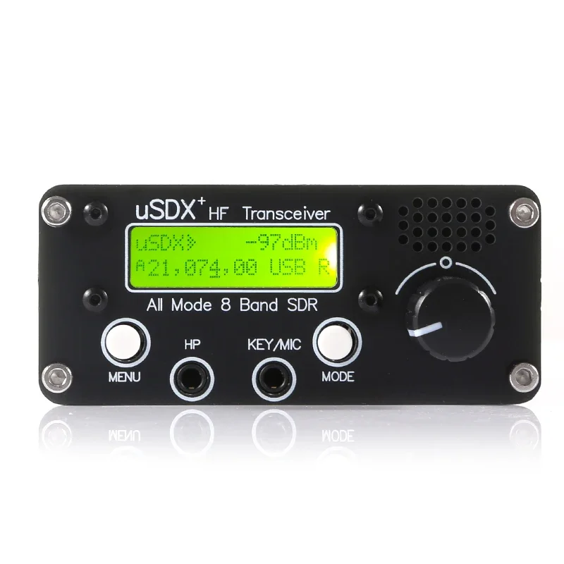 R1.02W 3-5W USDX + V2 SDR ricetrasmettitore tutte le modalità 8 band HF Ham Radio QRP CW ricetrasmettitore 80M/60M/40M/30M/20M/17M/15M/10M