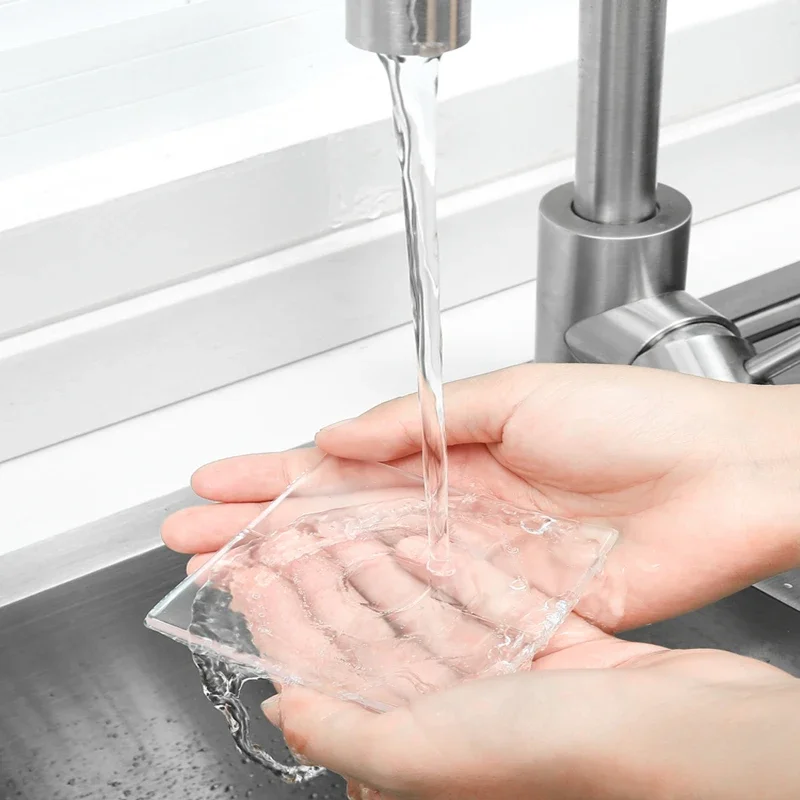 ใหม่ 4pcsTransparent ซิลิโคน Anti-SLIP ปะเก็นเฟอร์นิเจอร์ขาโต๊ะเตียงเท้ามุมโซฟา Fixator CLEAR anti-Moving Pad