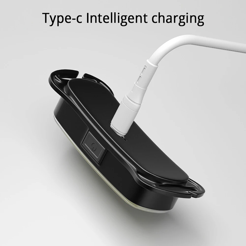 USB wiederaufladbare LED-Stirnlampe, 3 Modi, Angeln, Camping, Laterne, wasserdicht, Mini-Scheinwerfer, tragbares Flutlicht, COB-Stirnlampe