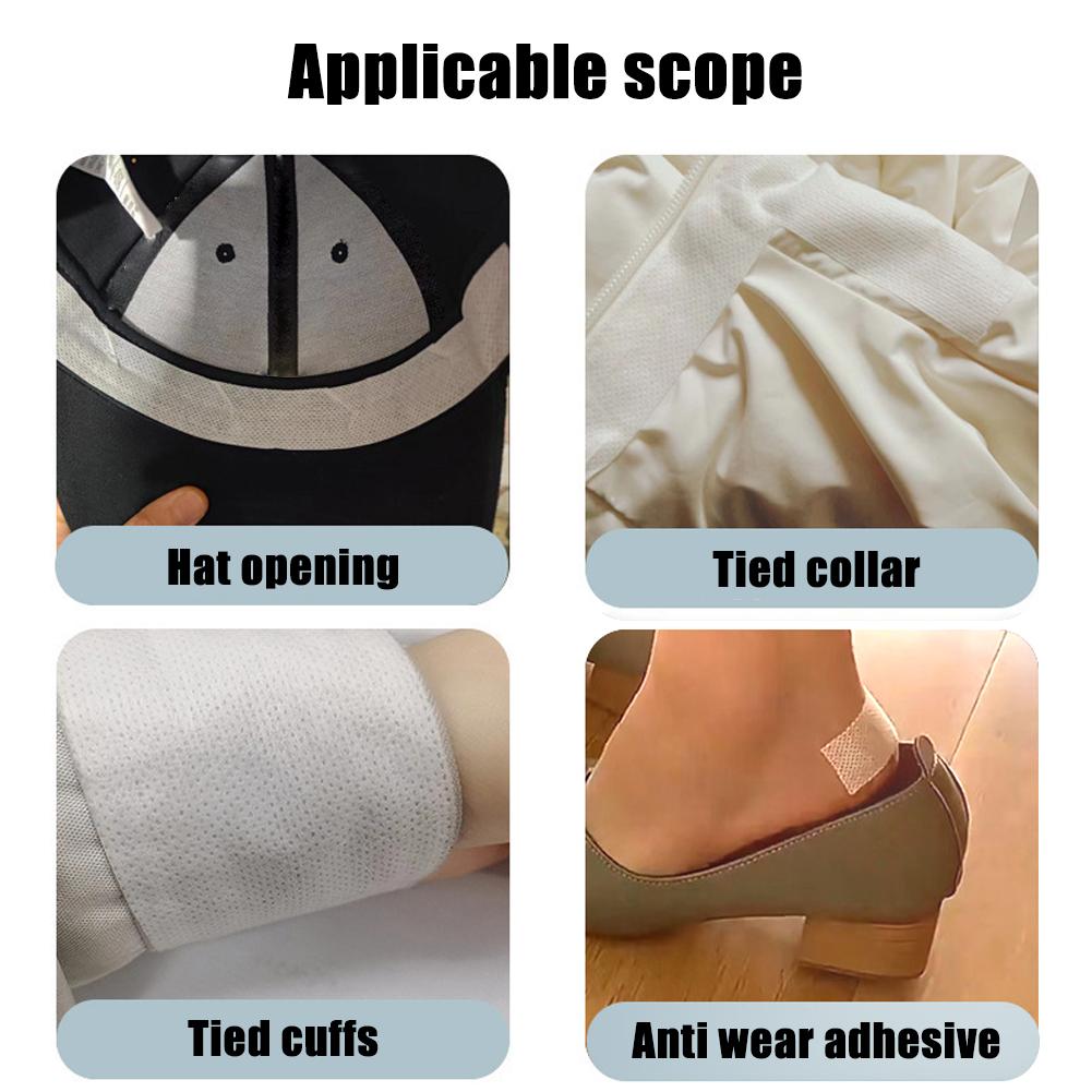 Wegwerp Mannen Kraag Beschermer Zweetkussentjes Kraag Zweet Absorberende Patch Zelfklevende Anti-Dirt Kraag Hoed Hals Voering Pads