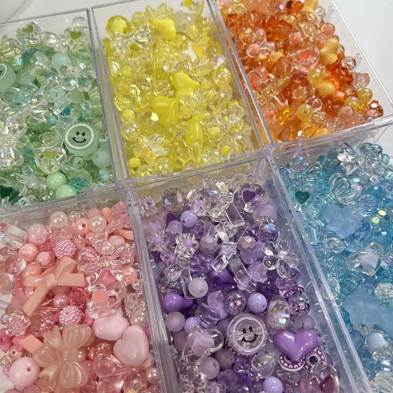 20 個アクリルかわいいスペーサールースビーズセット DIY ブレスレットネックレスストラップストラップジュエリーメイキング用品アクセサリー材料