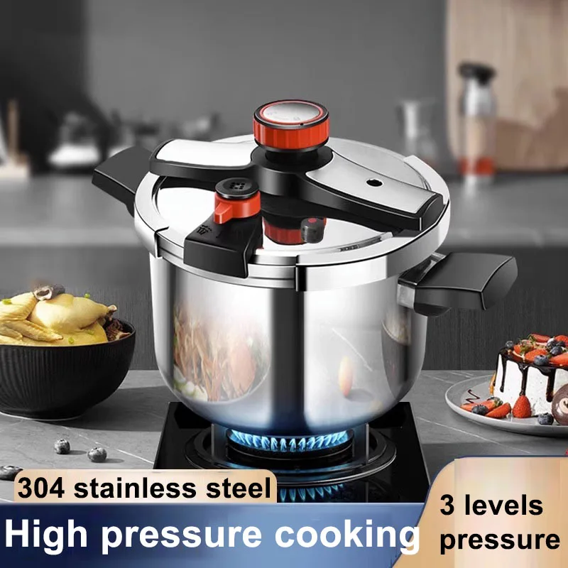304 stainless steel household pressure cooker with large capacity thickened multi speed adjustable rice cooker