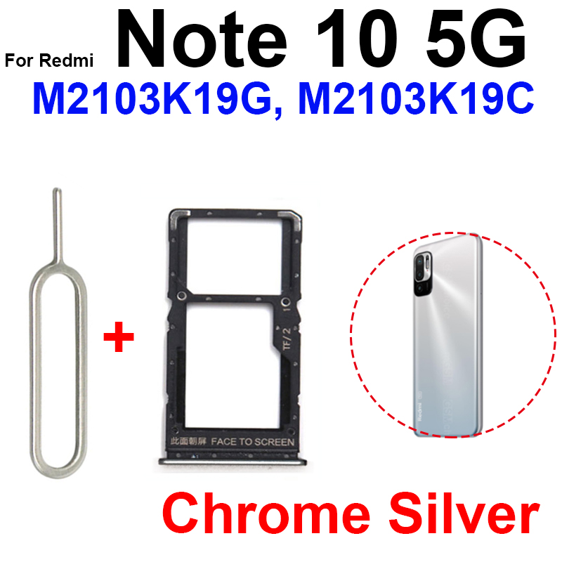 Sim-Kartenfach für Xiaomi Redmi Note 10 Note 10S Note 10 Pro 4G 5G SIM-Karten-Adapter Dual Sim-Kartenhalter Ersatzteile