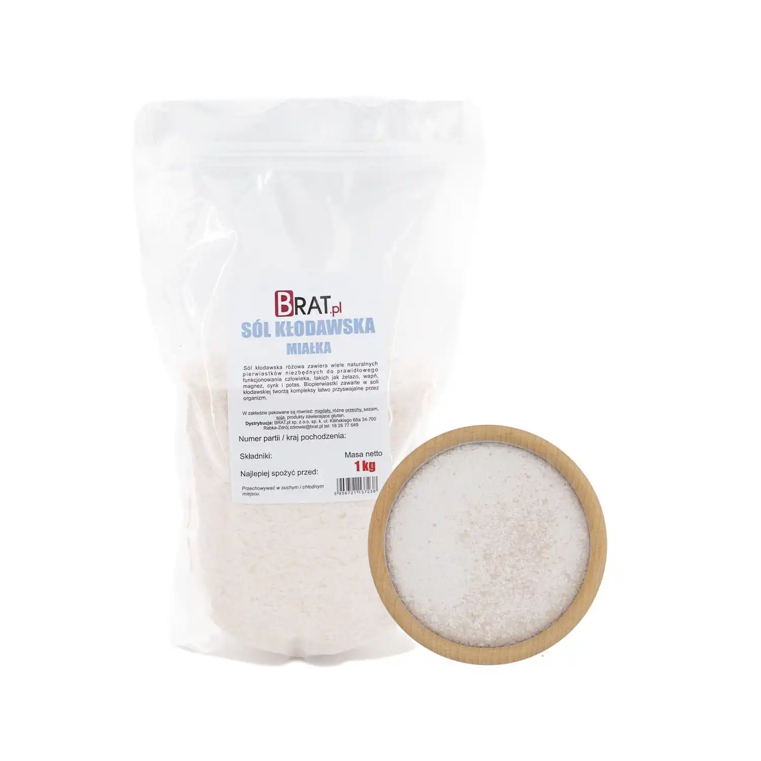 Sól kłodawska miałka Brat.pl 1kg