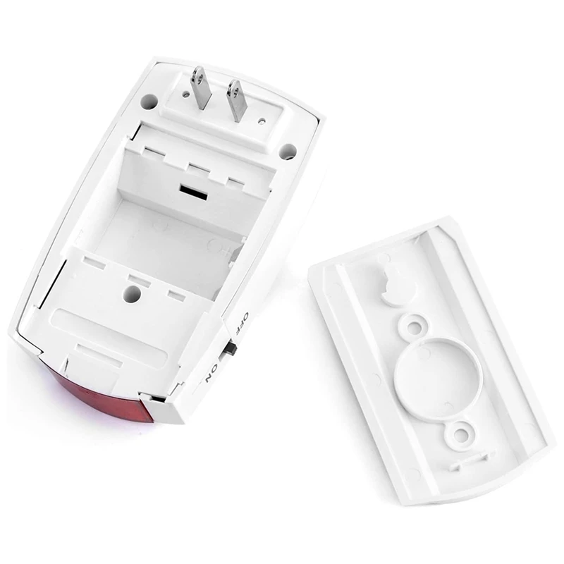 NEW-Power Failure Alarm, 118 Db Loud Siren With LED Light, 110V To 220V, Off/On Alert, US Plug