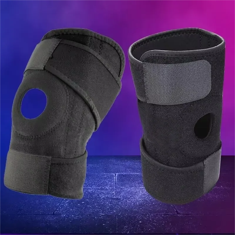 Atmungsaktive, verstellbare Kniebandage (ohne Seitenstabilisatoren) – zur Linderung von Trainingstraining und Knieschmerzen