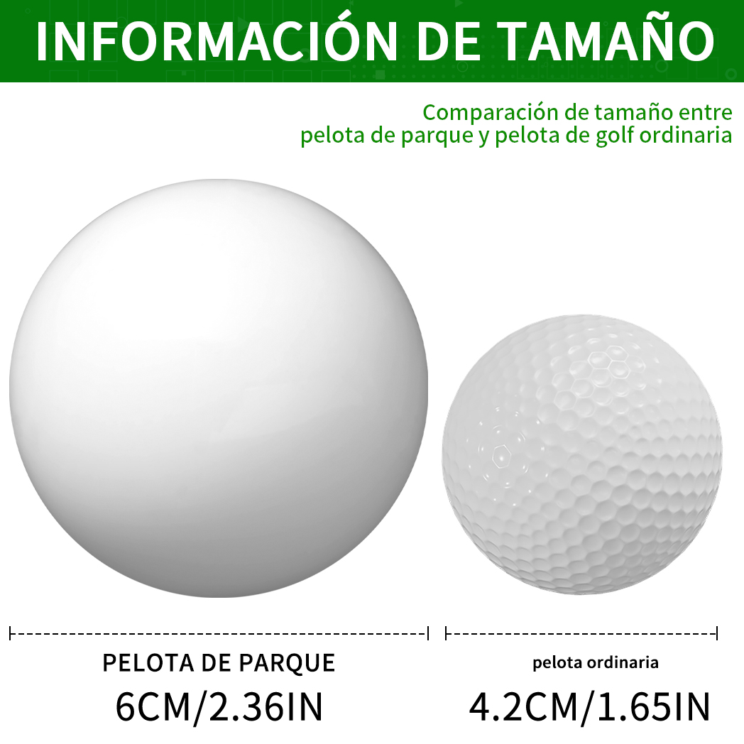 Caiton-pelotas de Golf Premium para parque al aire libre, duraderas, selección Multicolor, tamaño estándar profesional, 6cm, 2,3 pulgadas