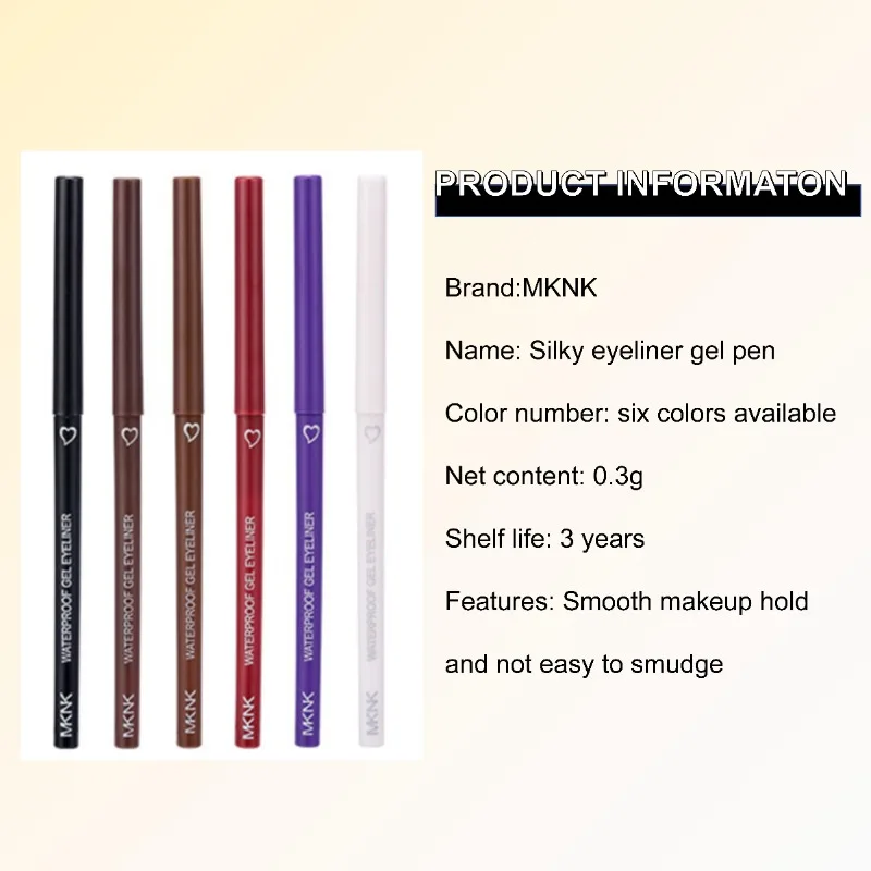 Oogmake-Up Eyeliner Langdurige Waterdichte Niet-Vervagende Schoonheid Make-Up Tool Sneldrogende Niet-Smudge Eyeliner