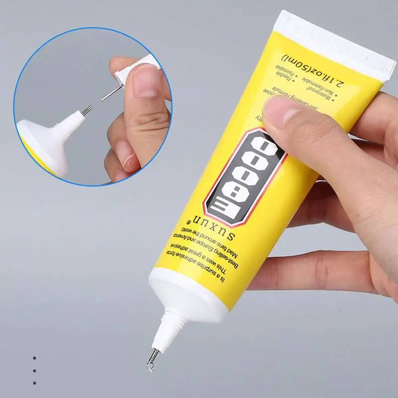 Pegamento líquido fuerte E8000, 50ml, tela para ropa, adhesivo de cuero transparente, joyería, papelería, pantalla de teléfono, auricular instantáneo