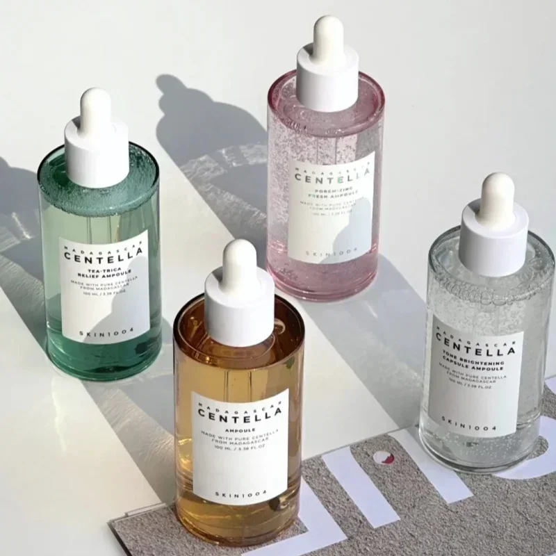 Centella Asiatica Essência Calmante Hidratante Iluminando Soro Facial Cápsula Iluminadora Ampola Solução Diária para Cuidados com a Pele