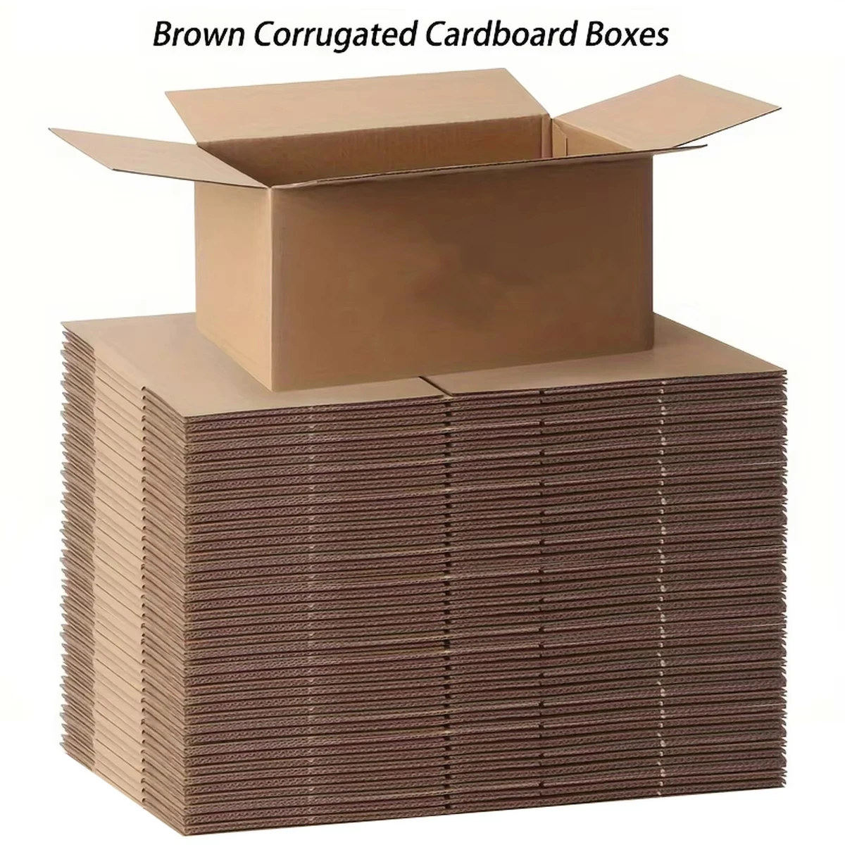 Drielaagse verzenddoos van hoge kwaliteit, 7,87 x 4,13 x 5,31 inch, 4 maten om uit te kiezen, bruin golfkarton met deksel