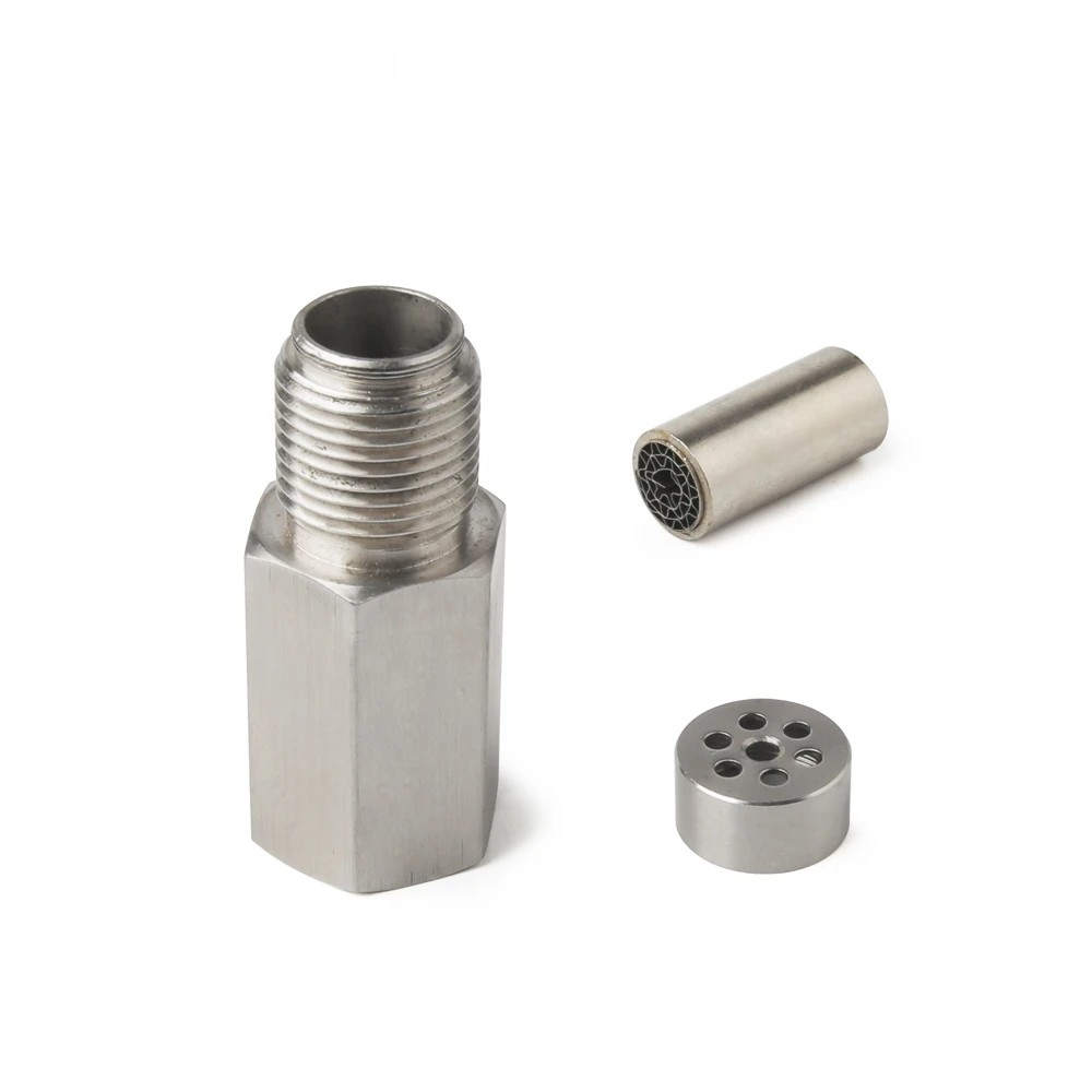 ISGTDRM Für Fehlercode P0420 P0430 Universal Sensor Spacer Adapter M18X1,5 Überprüfen Motor Licht CEL Mini Katalysator